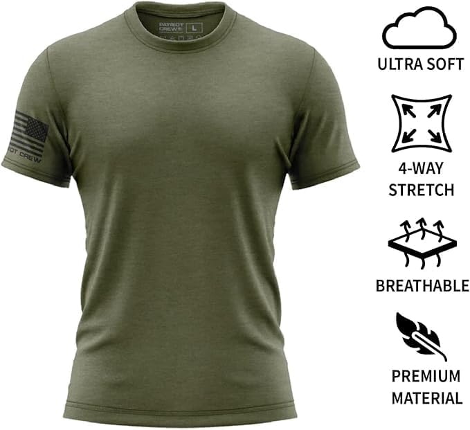 Patriot Crew Men's Fresh T-Shirt, American Graphic Tee, Patriotic, USA & Freedom Style Shirt