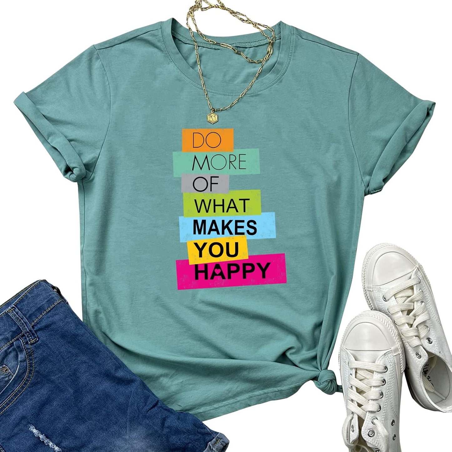 BLACKOO Women Graphic Soft Tshirts Cute Tees