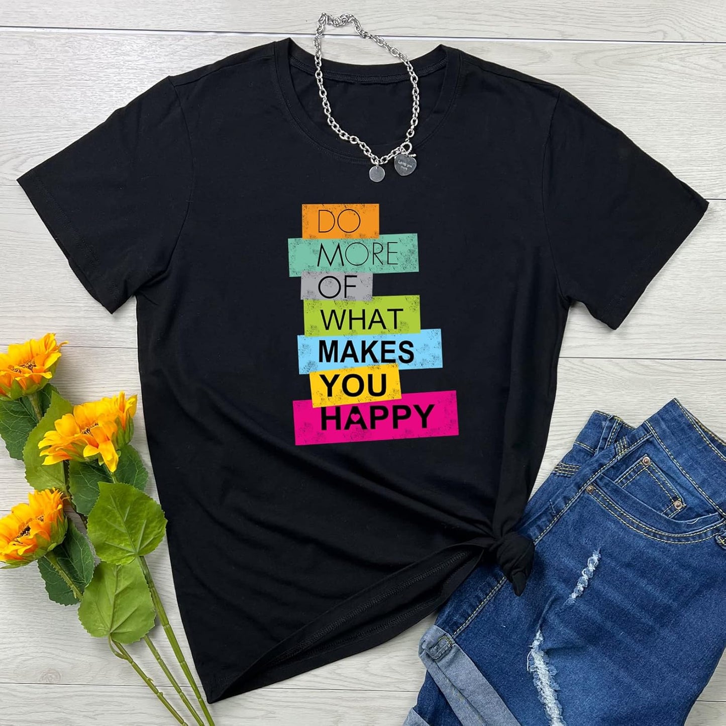 BLACKOO Women Graphic Soft Tshirts Cute Tees