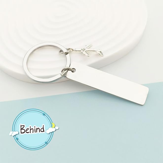 Couple Keychain Long Distance Relationship Gifts Valentines Christmas Birthday Gifts - I Love You More Than The Miles Between Us