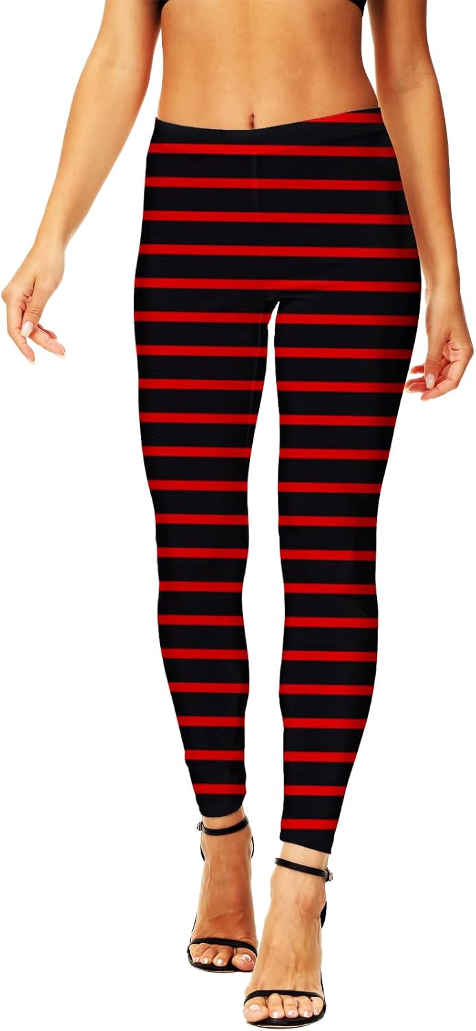 AOBUTE Women's Halloween Leggings Stretchy Printed Legging Tights